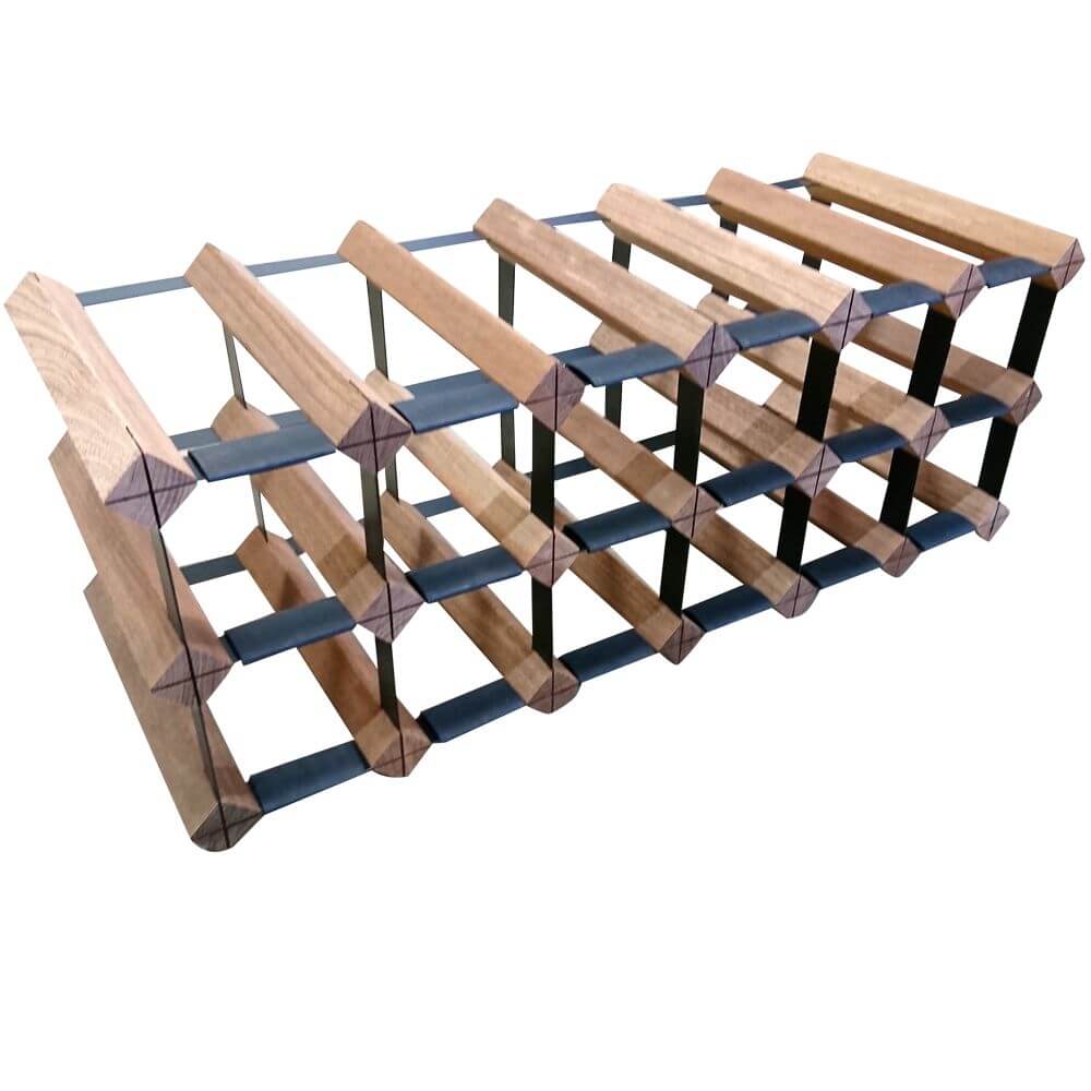 Vino Stack 12 Pocket Mahogany Wine Rack | Soko & Co