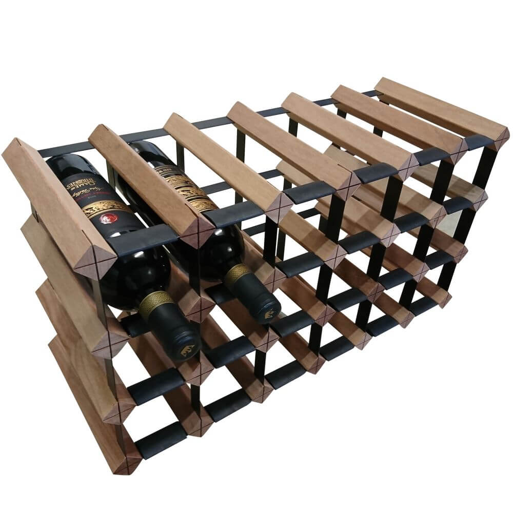 Vino Stack 18 Pocket Mahogany Wine Rack | Soko & Co