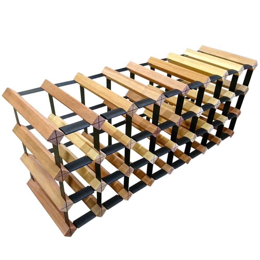 Vino Stack 24 Pocket Mahogany Wine Rack | Soko & Co