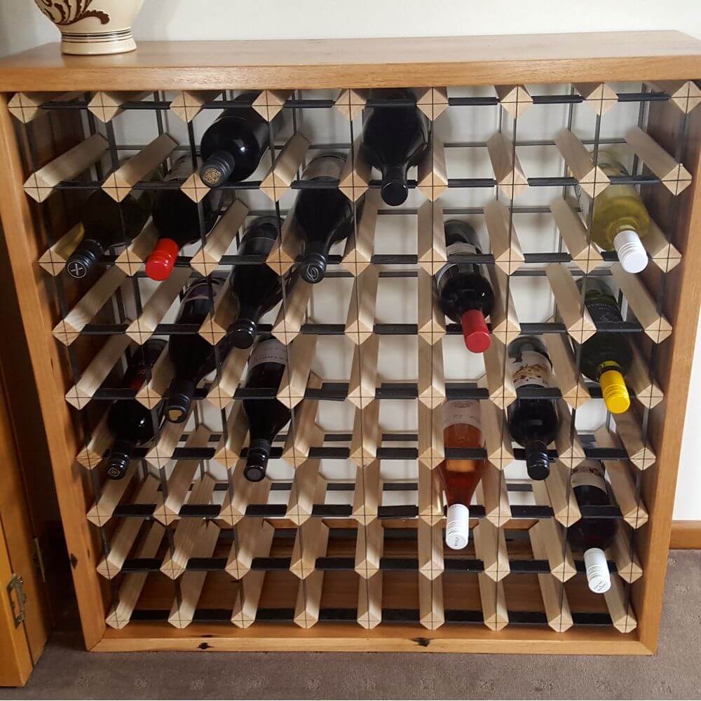 Vino Stack 24 Pocket Mahogany Wine Rack | Soko & Co