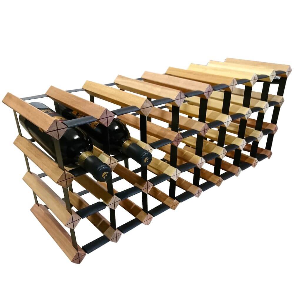 Vino Stack 24 Pocket Mahogany Wine Rack | Soko & Co