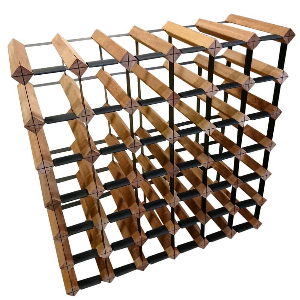 Vino Stack 36 Pocket Mahogany Wine Rack | Soko & Co
