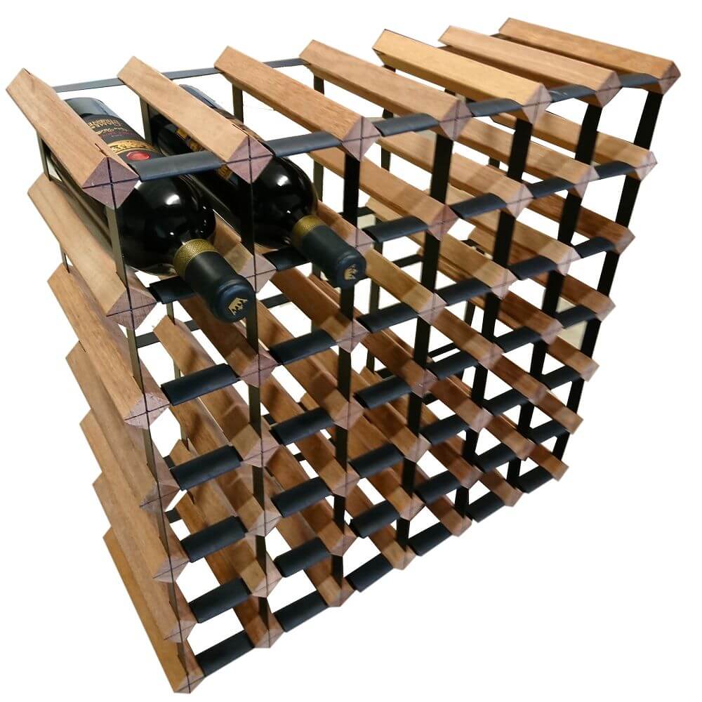 Vino Stack 36 Pocket Mahogany Wine Rack | Soko & Co