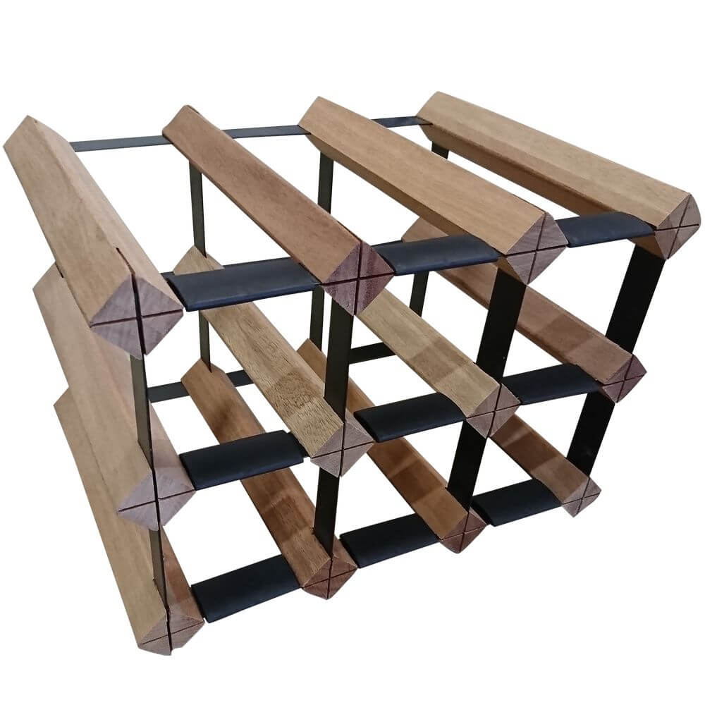 Vino Stack 6 Pocket Mahogany Wine Rack | Soko & Co