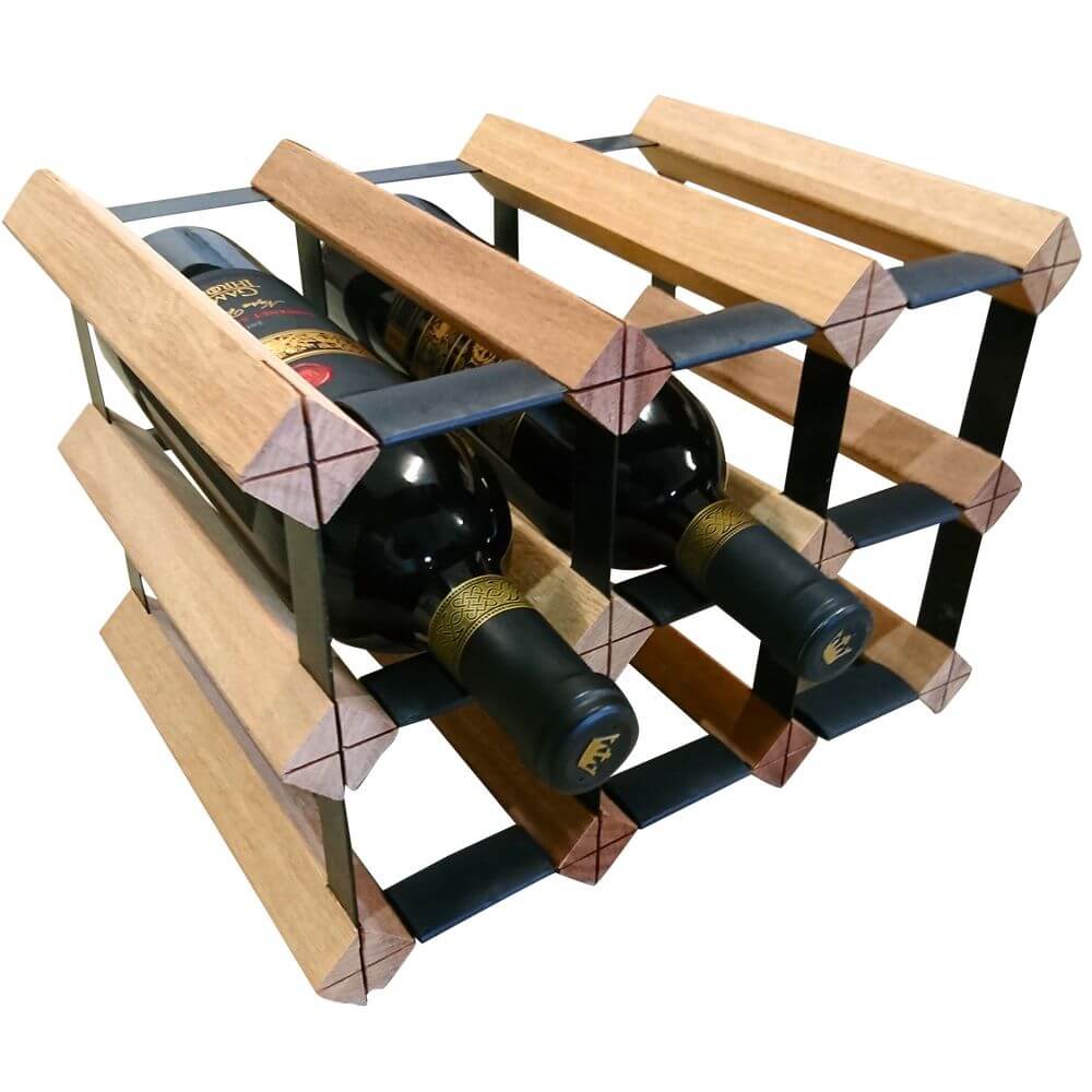 Vino Stack 6 Pocket Mahogany Wine Rack | Soko & Co