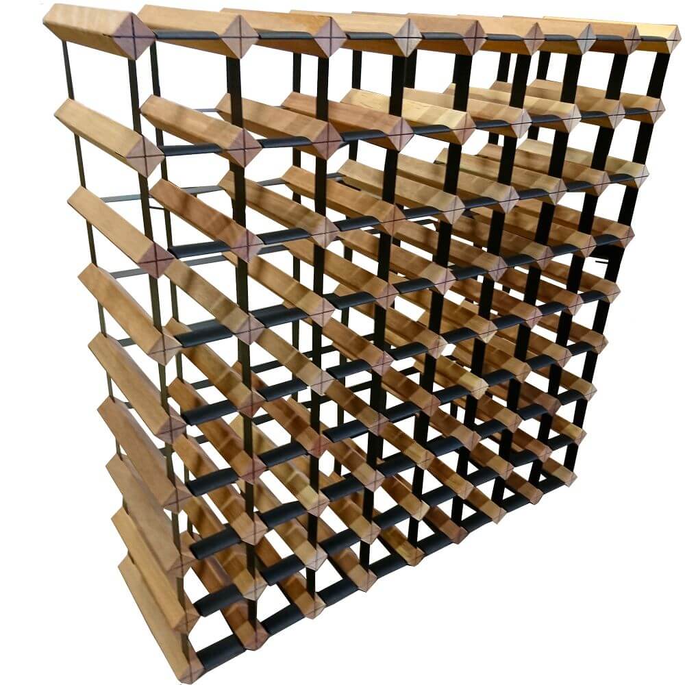 Vino Stack 64 Pocket Mahogany Wine Rack | Soko & Co