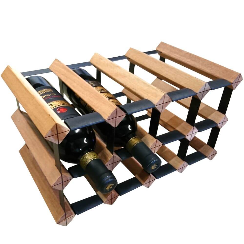 Vino Stack 8 Pocket Mahogany Wine Rack | Soko & Co