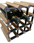 Vino Stack 9 Pocket Mahogany Wine Rack - WINE - Wine Racks - Soko and Co
