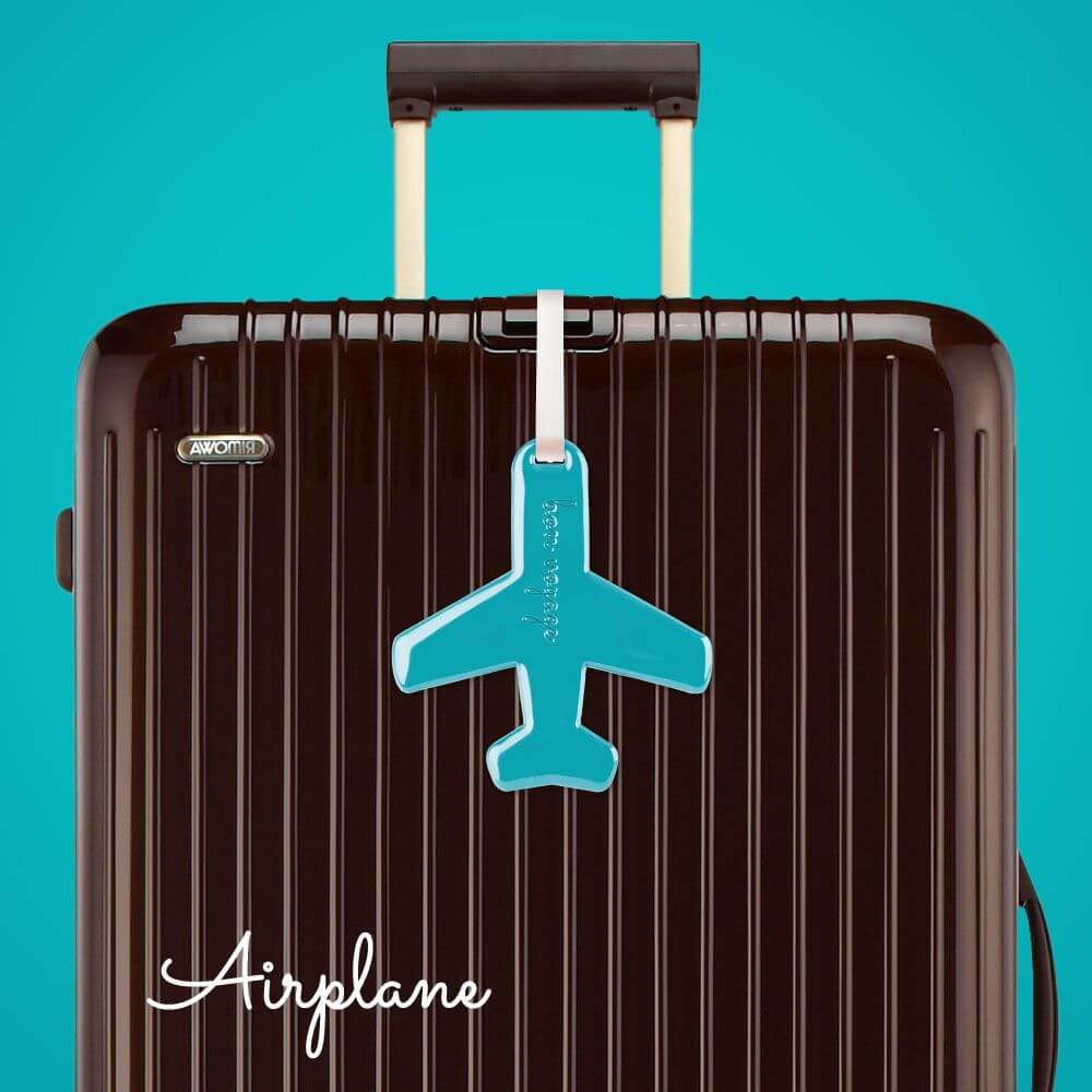 Vivid Aeroplane Luggage Tag Blue - LIFESTYLE - Travel and Outdoors - Soko and Co