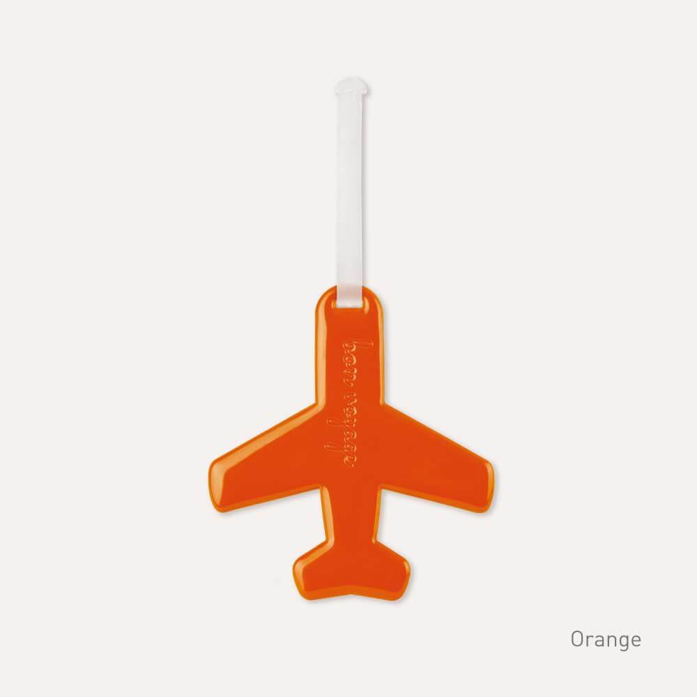 Vivid Aeroplane Luggage Tag Orange - LIFESTYLE - Travel and Outdoors - Soko and Co