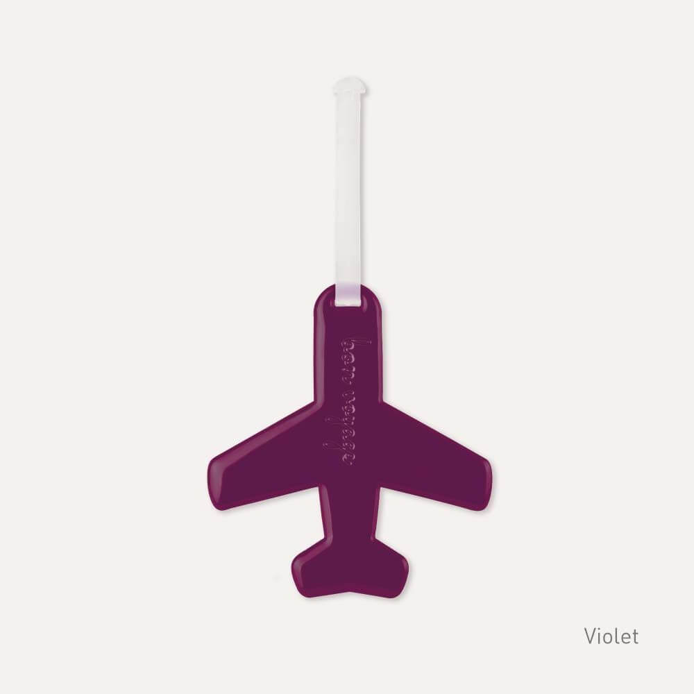Vivid Aeroplane Luggage Tag Violet - LIFESTYLE - Travel and Outdoors - Soko and Co