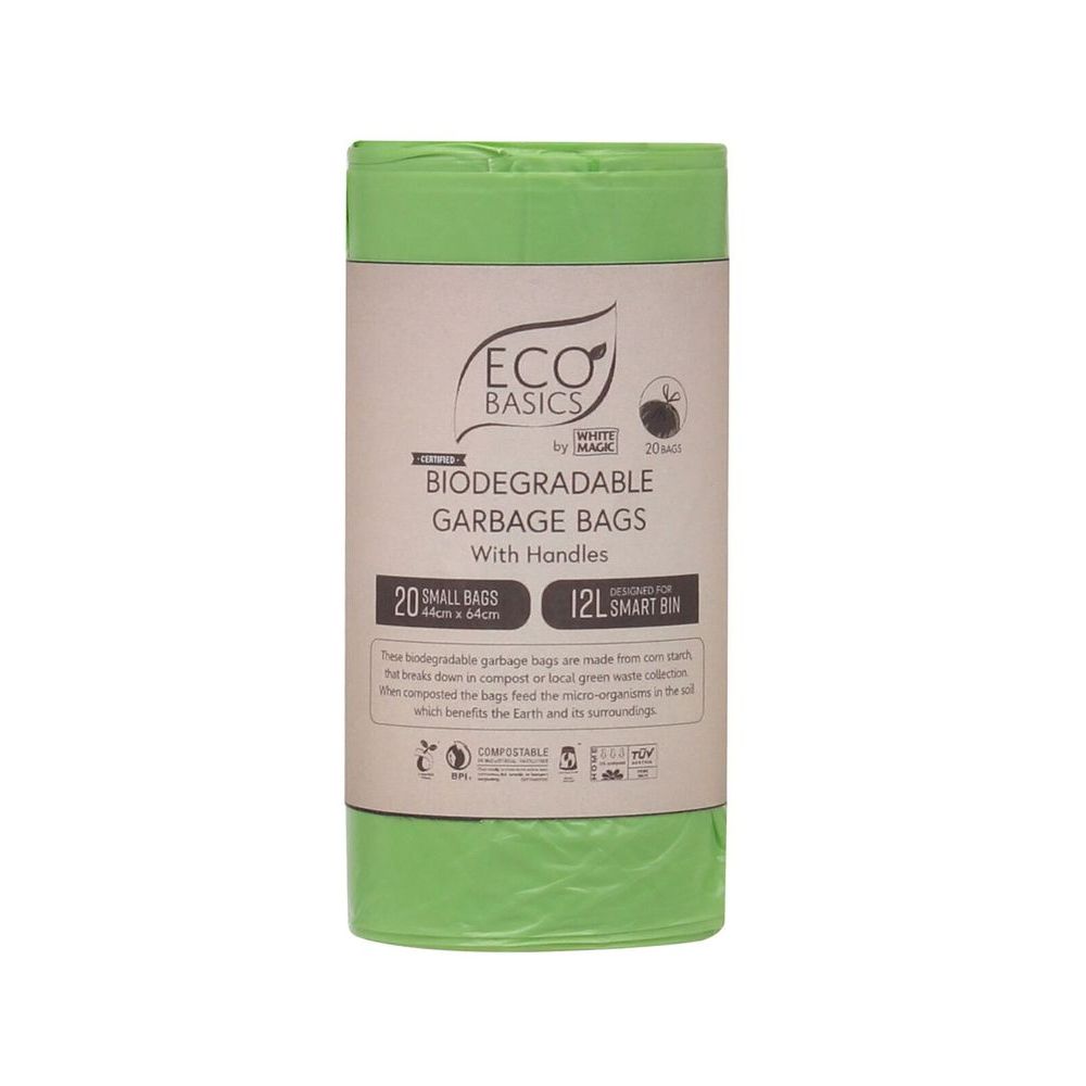 White Magic 12L Biodegradable Bin Liners 20 Pack - KITCHEN - Bin Liners - Soko and Co