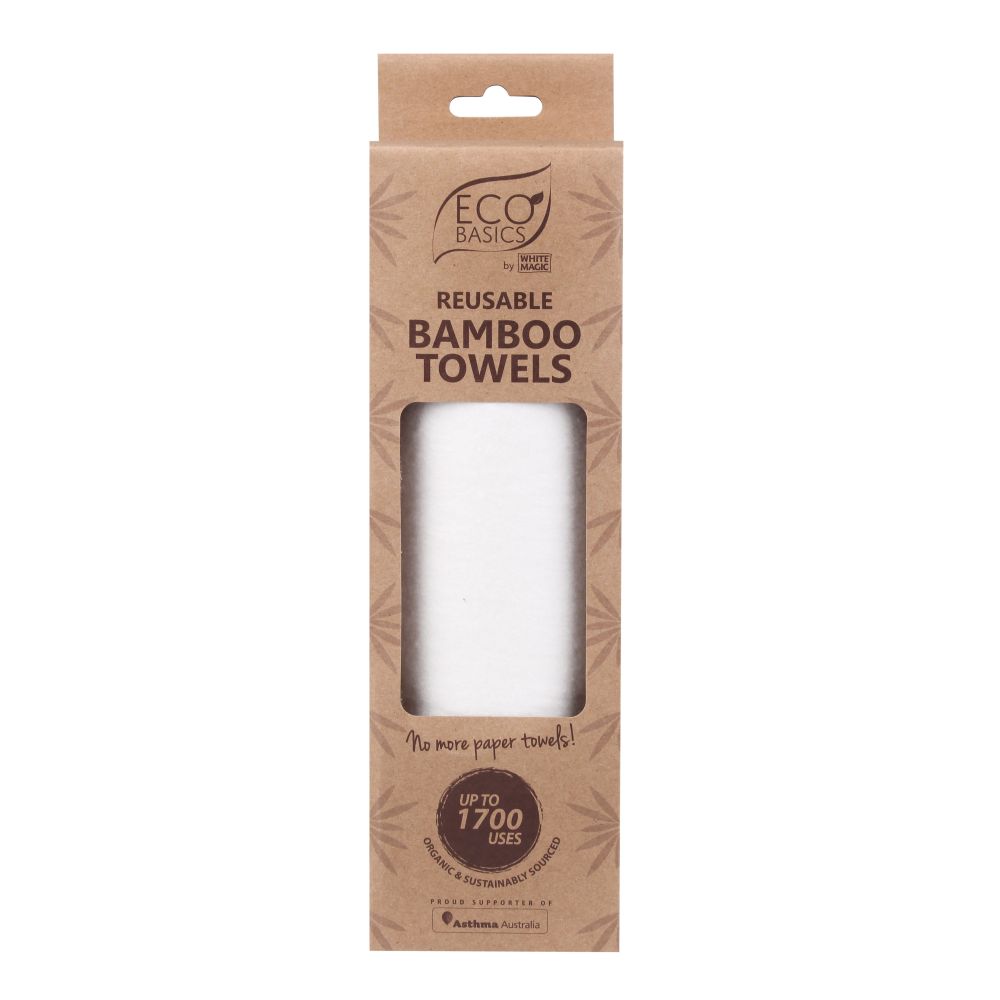 White Magic Bamboo Paper Towel Roll - LAUNDRY - Cleaning - Soko and Co