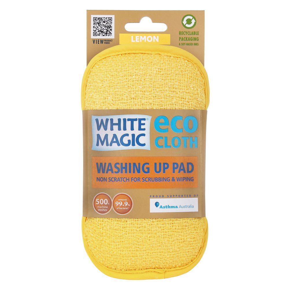 White Magic Eco Dish Washing Sponge Lemon - KITCHEN - Sink - Soko and Co