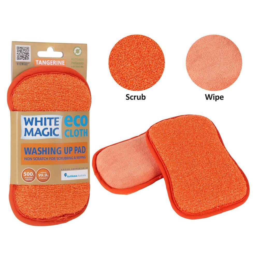 White Magic Eco Dish Washing Sponge Tangerine - KITCHEN - Sink - Soko and Co