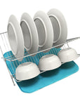 White Magic Microfibre Dish Drying Mat Sea Blue - KITCHEN - Dish Racks and Mats - Soko and Co