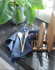 White Magic Microfibre Tea Towel Denim Blue - KITCHEN - Sink - Soko and Co