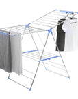 Wide 28 Rail Stainless Steel A-Frame Clothes Airer & Bonus Hangers - LAUNDRY - Airers - Soko and Co