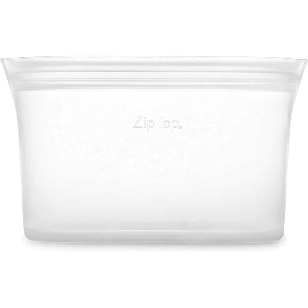Zip Top 946ml Reusable Silicone Food Bag Frost White - LIFESTYLE - Lunch - Soko and Co